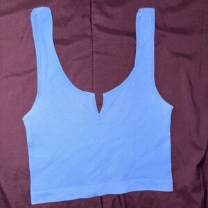 Blue Women's Sleeveless Top